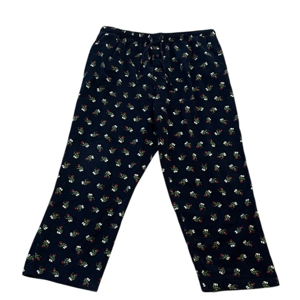 Polo Ralph Lauren Navy Blue Polo Bear Cotton Pajama Pants Men's Large